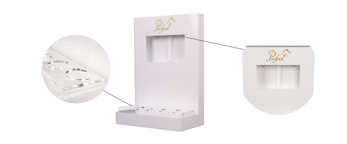 定制亞克力護(hù)膚品展示架 可自定義LCD屏 定制亞克力護(hù)膚品展示架 可自定義LCD屏