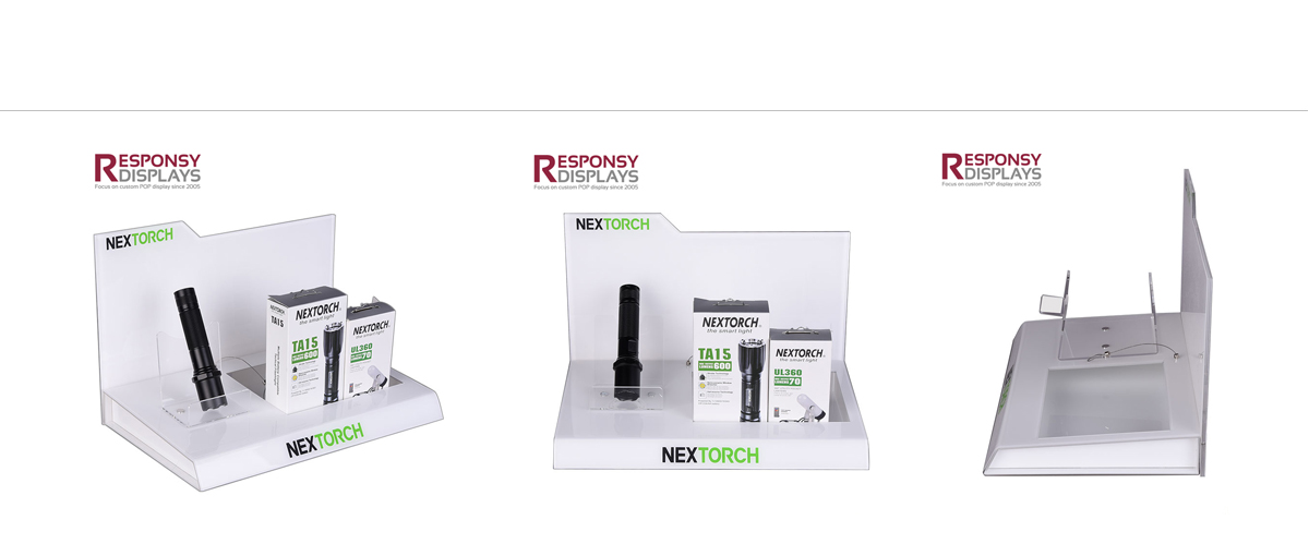 定制臺(tái)面亞克力手電筒廣告宣傳展示架 工廠直銷(xiāo)