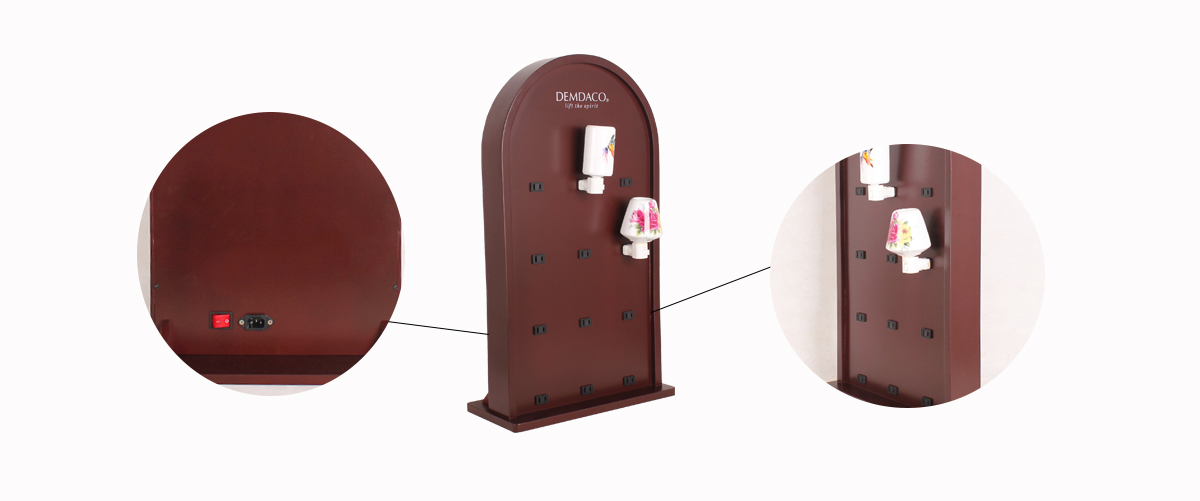 時尚定制復古木制小夜燈和小夜燈展示架 工廠定制