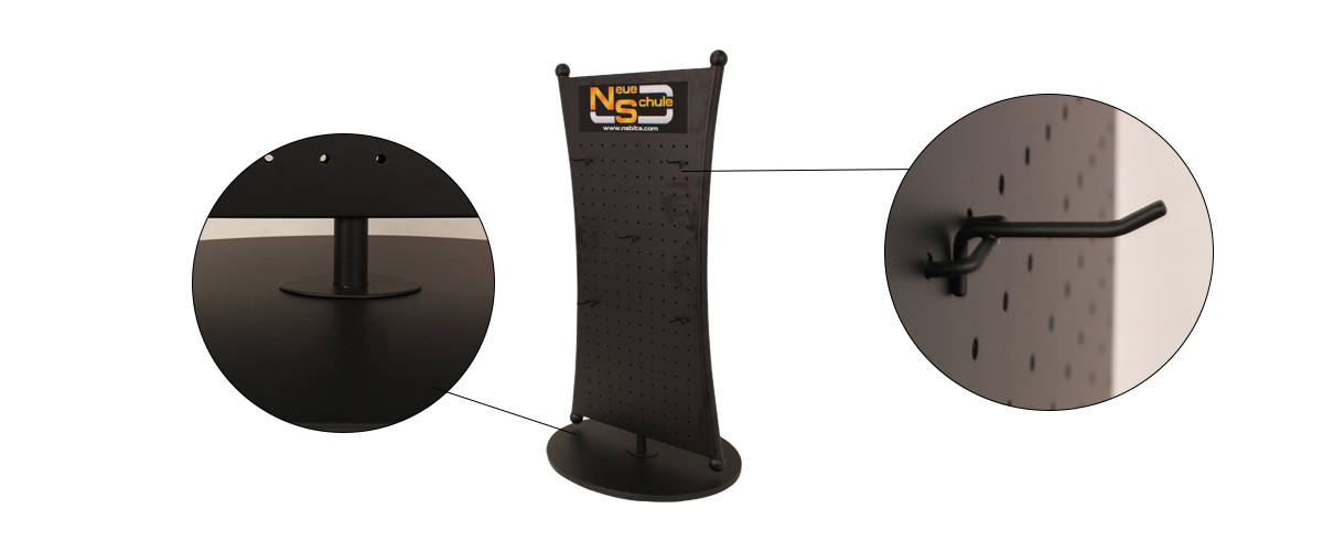 定制現代風格的兩面馬嚼子臺面旋轉展示架