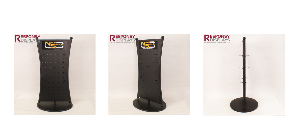 定制現代風格的兩面馬嚼子臺面旋轉展示架