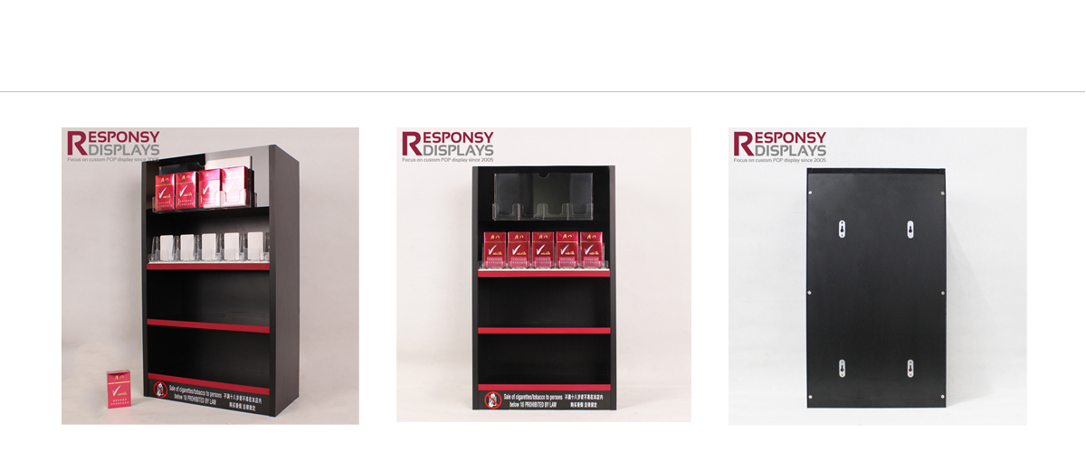 工廠定制柜臺(tái)香煙展示架四層帶鎖適用于商場