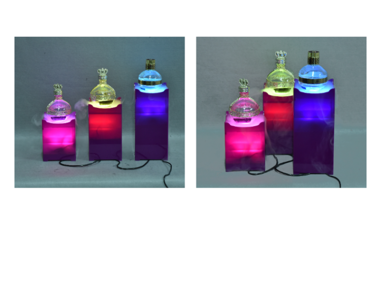 商場(chǎng)參展可用臺(tái)面亞克力霧化炫彩展示架 商場(chǎng)參展可用臺(tái)面亞克力霧化炫彩展示架